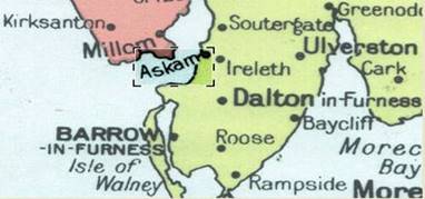 1968 Askam in Furness Map Geographia 4CB2.jpg