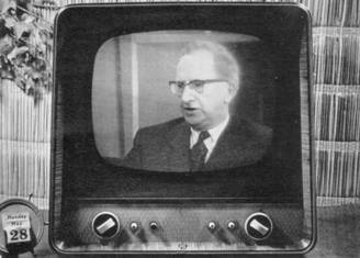 1963 28th May Manager Mr K Harris-Hughes Appears on TV MBM-Au62-P43.jpg