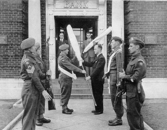 1946 Branch Exterior (1) Withdrawal of the Colours Ceremony MBM-Au46P08.jpg