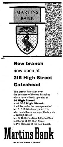1960 opening of new Branch Advert 9 May - The Journal G D Richardson MBA.jpg