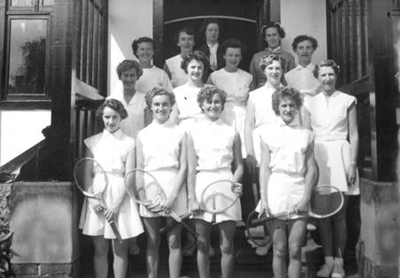 1955 Inter-District Tennis Liverpool and Manchester Girls  - Beryl Creer MBA.jpg