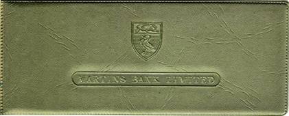 Plastic Cheque Book Cover Audrey Watson (Coat of Arms).jpg