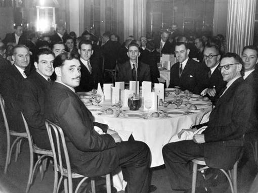 1950 s Bexley Heath Staff at london Dinner P Raymond MBA