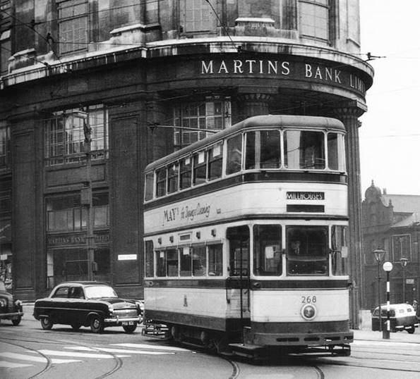 1950 ish West Street Branch Exterior - Sheffield Trams Book 1995
