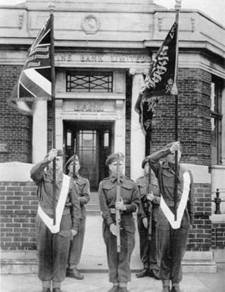 1946 Branch Exterior (2) Withdrawal of the Colours Ceremony MBM-Au46P09