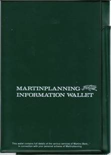 1967 Martinplanning Information Wallet  Ken Legan