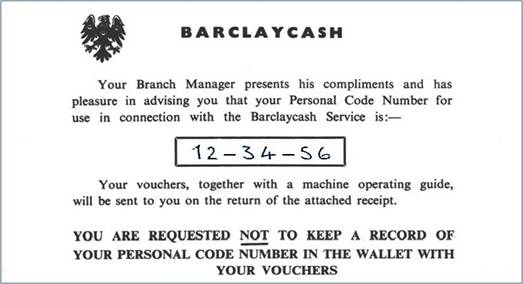 Barclayscash Personal Number