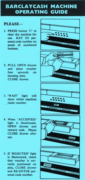 Barclaycash operating instructions