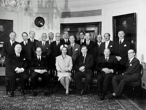 1960 s Hilda Harding in the board room at 68 Lombard Street