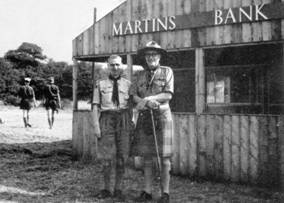 1957 Stand at Boy Scout Jubilee Jamboree Sutton Park Ormskirk MBM-Au57P37